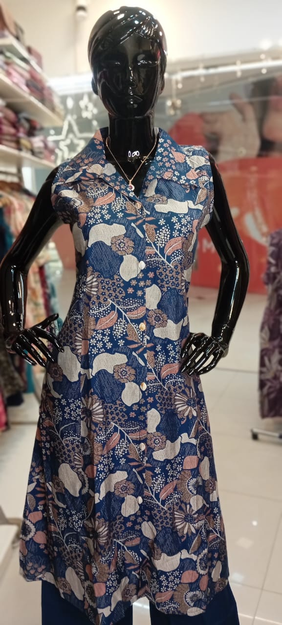 Trendy Co-Ord Set with A-Line Kurti & Hidden Sleeves | Sizes M to XL - Image 3